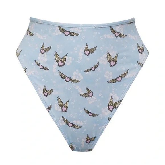 NWOT FRANKIES BIKINIS Estella Bikini Bottom- baby blue - Picture 3 of 7